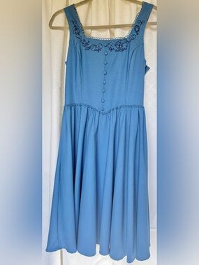 Disney Secret Honey by Honey Bunch Kawaii Blue Dress Japan Cosplay Size Small